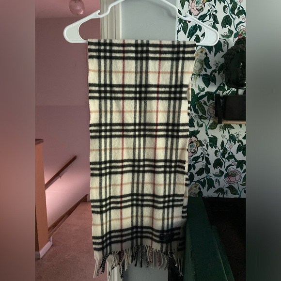 Burberry Accessories - Burberry Check Wool Scarf